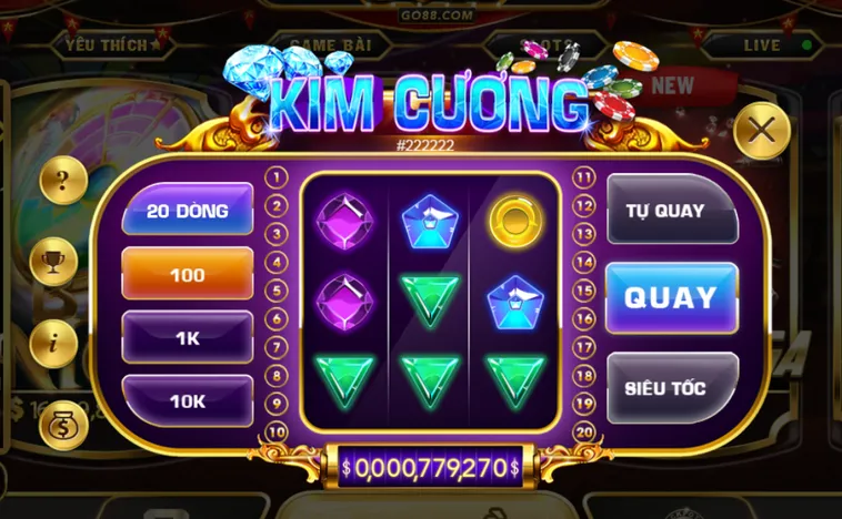 Khám Phá Sức Hấp Dẫn Của Minigame Kim Cương Tại Go88 Đầy Màu Sắc