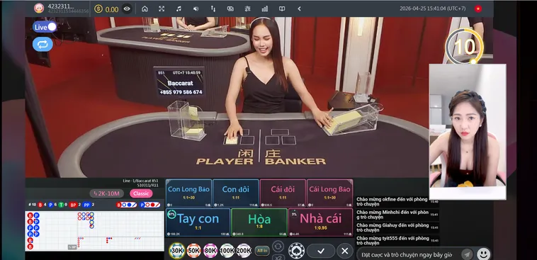 Dealer Xinh Đẹp Và Chuyên Nghiệp Tại LiveStream Casino Go88 Đẳng Cấp Sòng Bài Đỉnh Cao Thế Giới