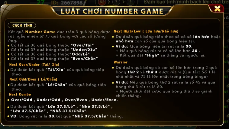 Number Game Tại Go88 Cơ Hội Trở Thành Triệu Phú Chỉ Trong Tích Tắc