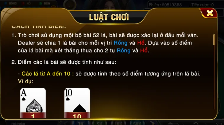 Khám Phá Sự Kịch Tính Đỉnh Cao Của Tựa Game Rồng Hổ Tại Go88
