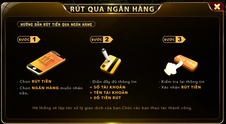 Rút Tiền Qua Ngân Hàng Tại Go88 Quy Trình Giao Dịch Tài Chính Nhanh Chóng Và An Toàn Nhất