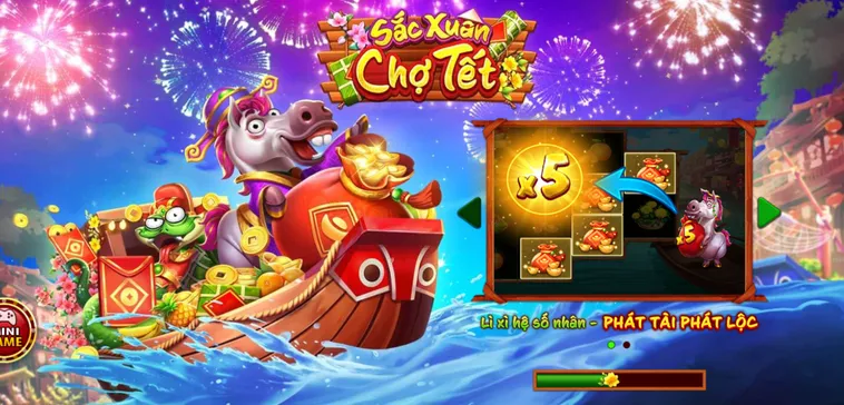 Hòa Mình Vào Không Khí Lễ Hội Với Siêu Phẩm Nổ Hũ Sắc Xuân Chợ Tết Tại Go88