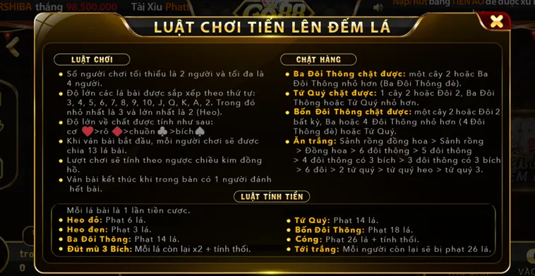 Thử Thách Bản Lĩnh Cùng Siêu Phẩm Tiến Lên Đếm Lá Tại Go88 Đỉnh Cao