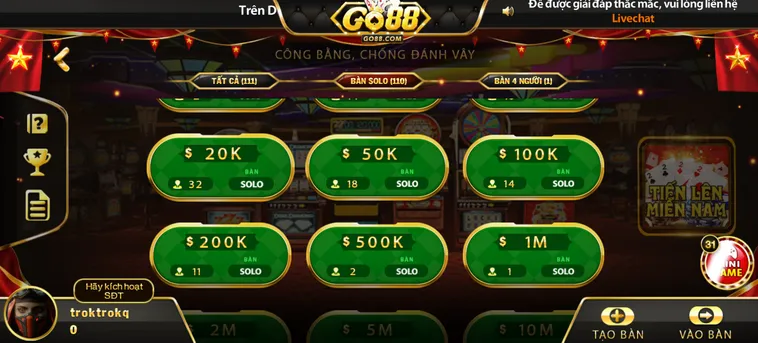 Chinh Phục Siêu Phẩm Tiến Lên Miền Nam Tại Go88 Với Chiến Thuật Đỉnh Cao