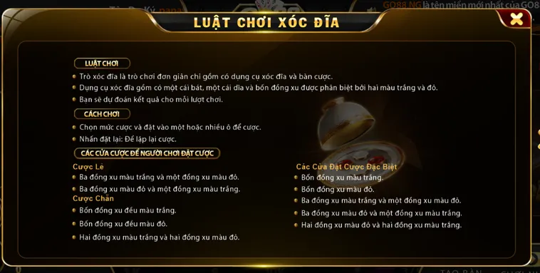 Trải Nghiệm Đỉnh Cao Với Tựa Game Casino Xóc Đĩa Tại Go88 Uy Tín